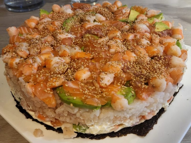 Cliquez pour zoomer ! Sushi cake Thermomix par audrey1807