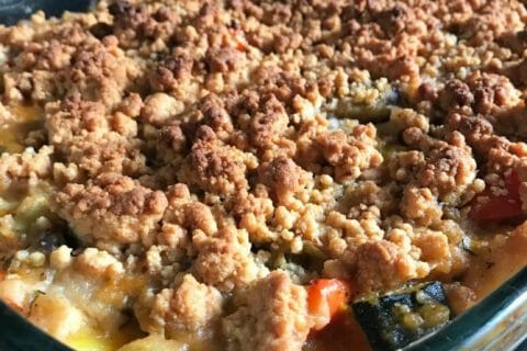 Cliquez pour zoomer ! Crumble aux légumes provençaux Thermomix par Low.low