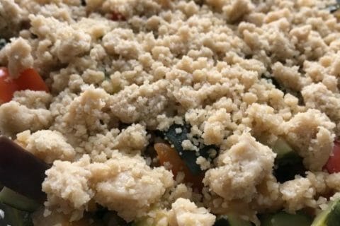 Cliquez pour zoomer ! Crumble aux légumes provençaux Thermomix par Low.low