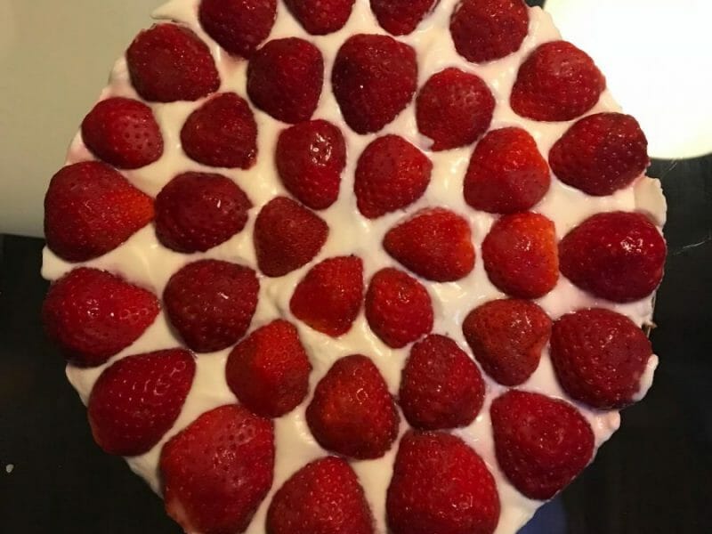 Cliquez pour zoomer ! Tarte aux fraises sans cuisson Thermomix par Low.low