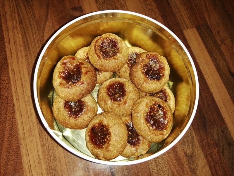 Biscuits à la confiture Jam drops au Thermomix Cookomix