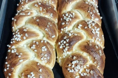 Cliquez pour zoomer ! Brioche tressée à la mie filante Thermomix par Anne