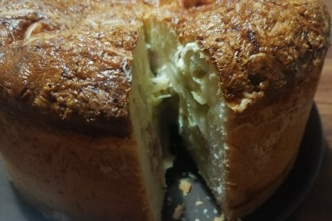 Cliquez pour zoomer ! Gâteau poireaux, lardons et fromage Thermomix par Anne