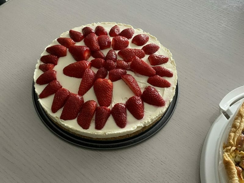 Cliquez pour zoomer ! Tarte aux fraises sans cuisson Thermomix par Melnaojay