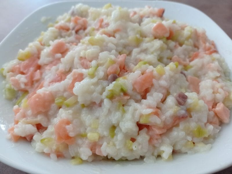 Cliquez pour zoomer ! Risotto courgettes saumon Thermomix par Divine81