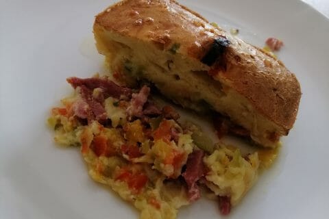 Cliquez pour zoomer ! Quiche poivrons et courgettes au Thermomix