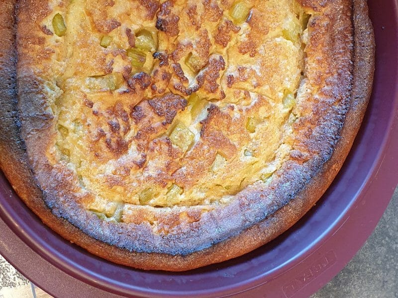 Cliquez pour zoomer ! Clafoutis à la rhubarbe Thermomix par gregetmarion