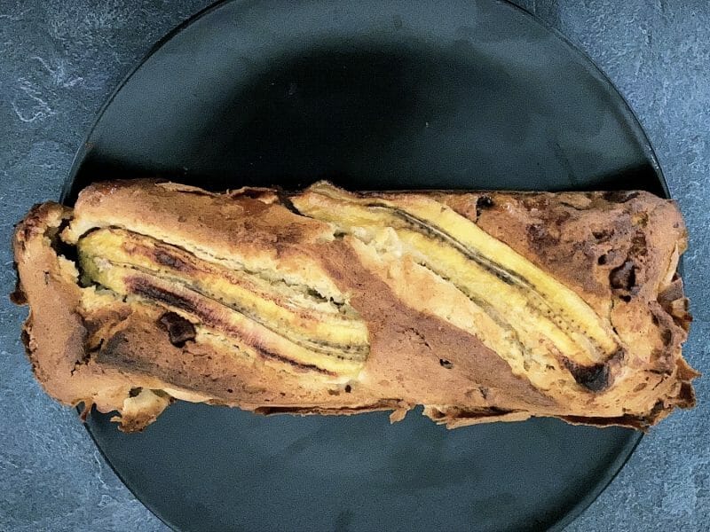 Cliquez pour zoomer ! Cake banane et pépites de chocolat Thermomix par Cosette 🌸