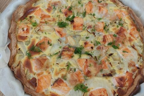 Cliquez pour zoomer ! Tarte au fenouil et saumon Thermomix par Elodie9593