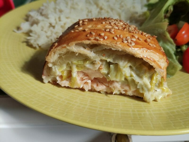 Cliquez pour zoomer ! Feuilleté saumon et poireaux Thermomix par Elodie9593