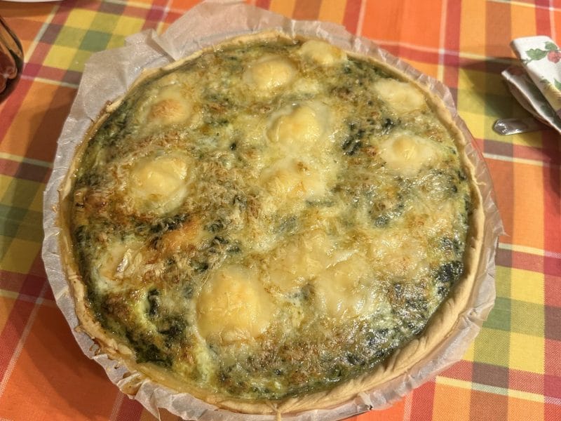 Cliquez pour zoomer ! Tarte épinards, saumon et chèvre Thermomix par christelle_1235