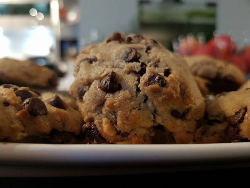 Cliquez pour zoomer ! Cookies beurre de cacahuète et pépites de chocolat Thermomix par Lepoulpe