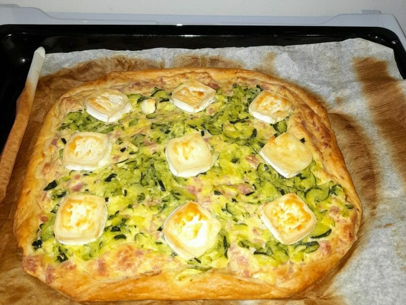 Cliquez pour zoomer ! Tarte courgette, jambon & chèvre Thermomix par tatiaben