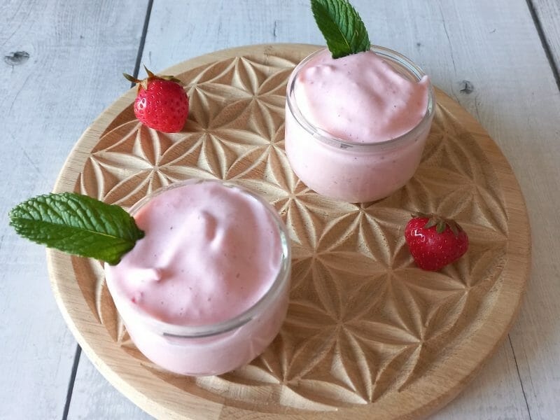 Cliquez pour zoomer ! Mousse de fraises Thermomix par Angeliquea67