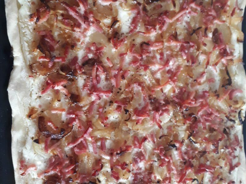 Cliquez pour zoomer ! Flammekueche traditionnelle Thermomix par alyssacdlsq