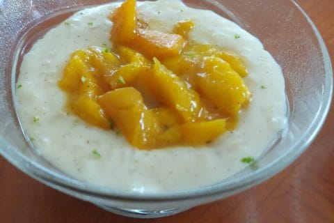 Cliquez pour zoomer ! Riz au lait de coco et mangue Thermomix par dico1428