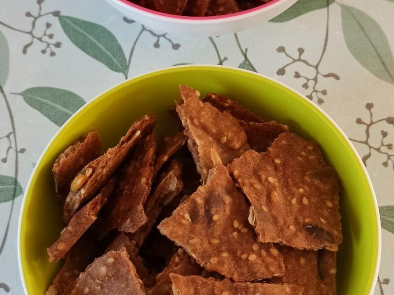 Cliquez pour zoomer ! Crackers salés à l’emmental et aux graines Thermomix par mariecuisine35