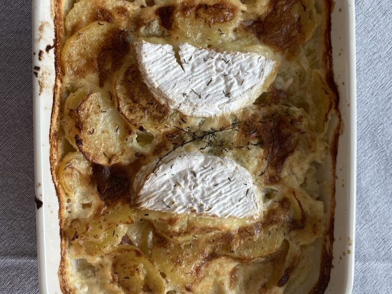 Cliquez pour zoomer ! Gratin de pommes de terre à la normande Thermomix par Biscotte