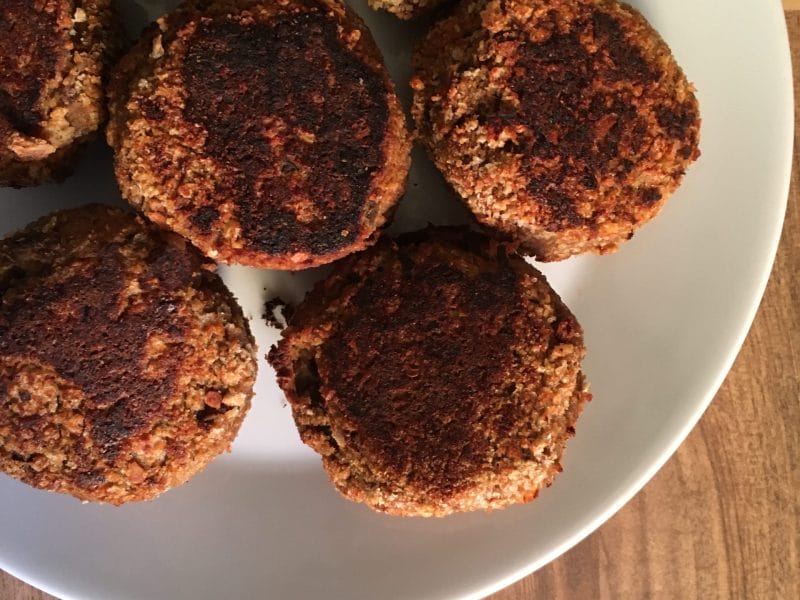 Cliquez pour zoomer ! Boulettes d’aubergines aux pois chiches Thermomix par Biscotte