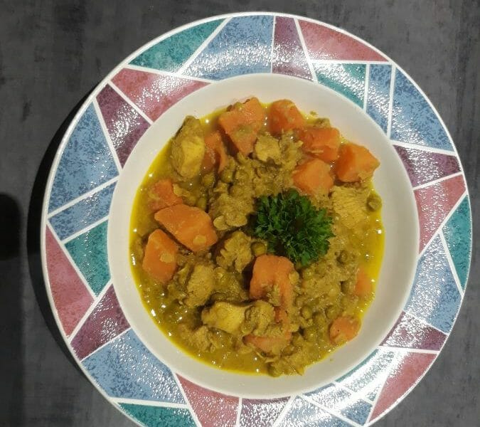 Cliquez pour zoomer ! Curry de poulet aux patates douces Thermomix par Maryse.A