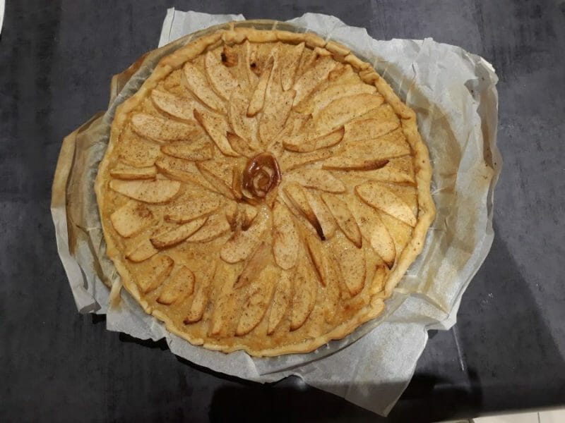 Cliquez pour zoomer ! Tarte aux pommes sans pâte Thermomix par Maryse.A