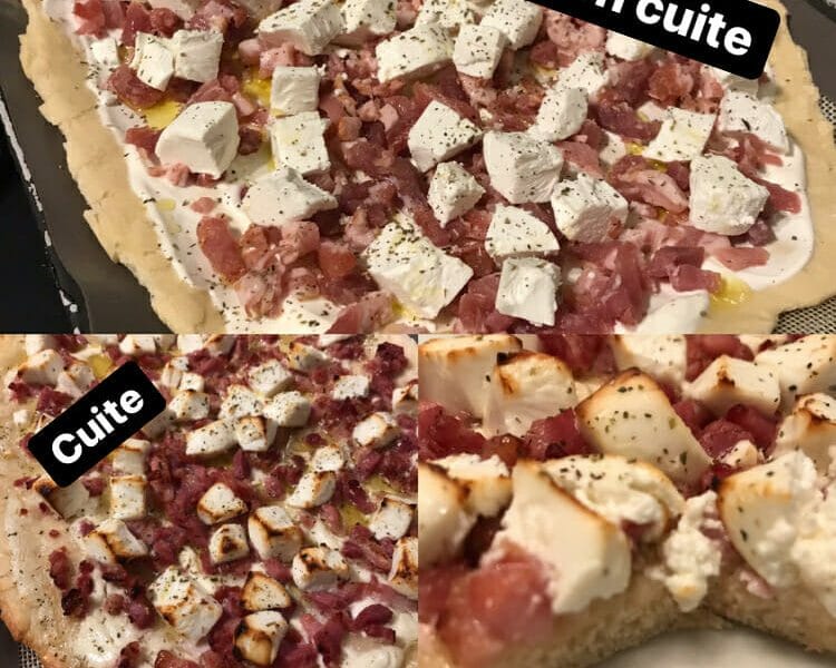 Cliquez pour zoomer ! Fougasse chèvre et lardons Thermomix par sceline45