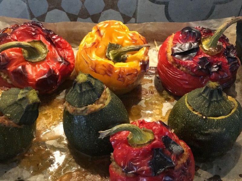 Cliquez pour zoomer ! Rocoto Relleno – Poivrons farcis à la Péruvienne Thermomix par Evounette33