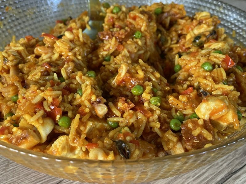 Cliquez pour zoomer ! Paella Thermomix par Evounette33