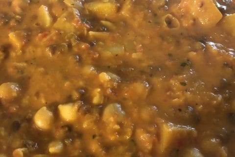 Cliquez pour zoomer ! Curry de butternut, pois chiches et lentilles Thermomix par jackotte