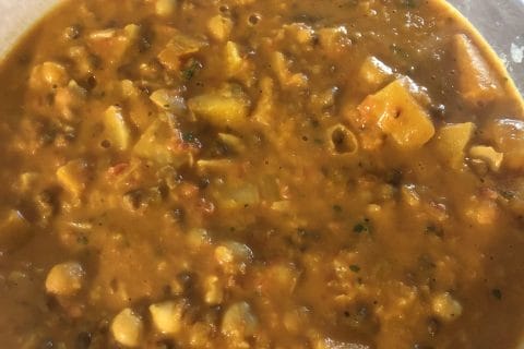 Cliquez pour zoomer ! Curry de butternut, pois chiches et lentilles Thermomix par jackotte