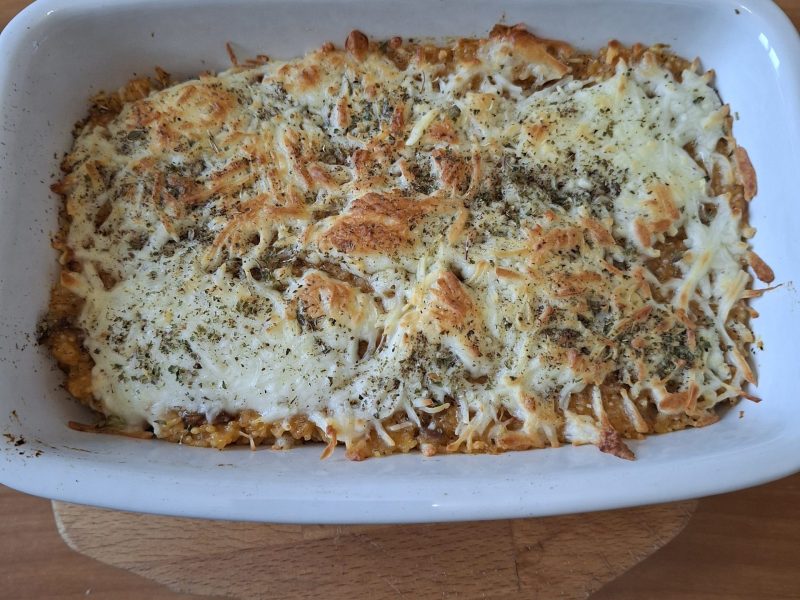 Cliquez pour zoomer ! Gratin de riz façon pizza Thermomix par moniquelaetitia