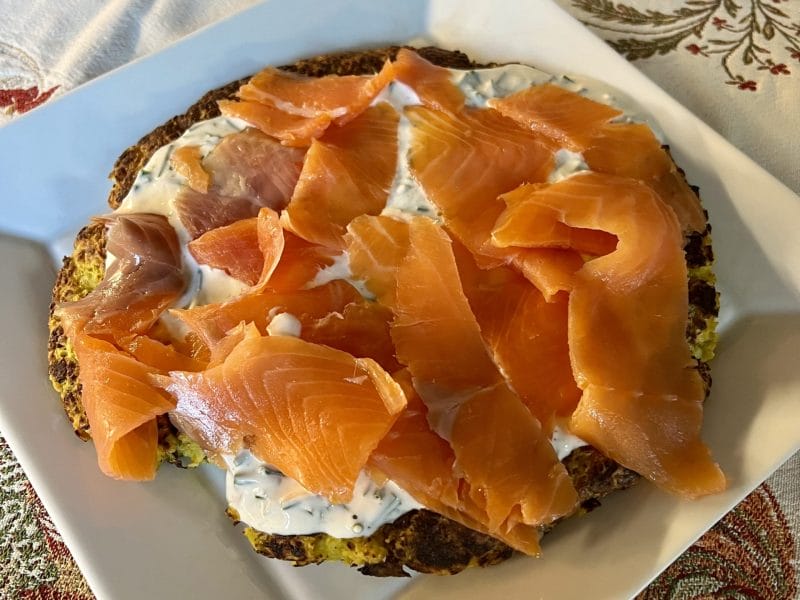 Cliquez pour zoomer ! Galette de légumes et saumon fumé Thermomix par MarionB51