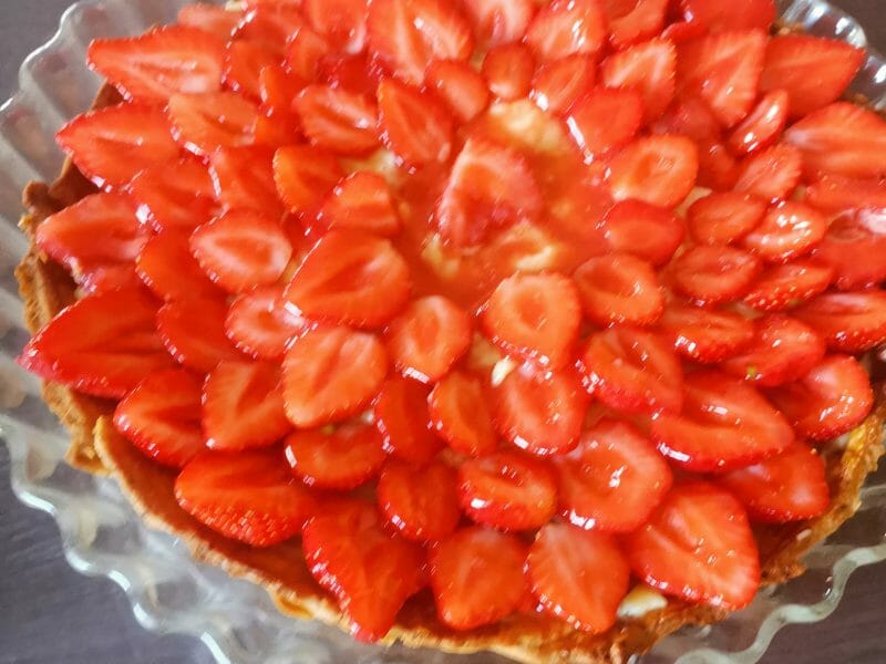 Cliquez pour zoomer ! Tarte aux fraises Thermomix par Magamiguette