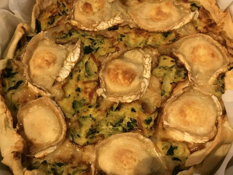 Cliquez pour zoomer ! Tarte courgette, jambon & chèvre Thermomix par AstridK