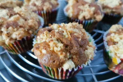 Cliquez pour zoomer ! Muffins aux pommes façon crumble Thermomix par Anna62