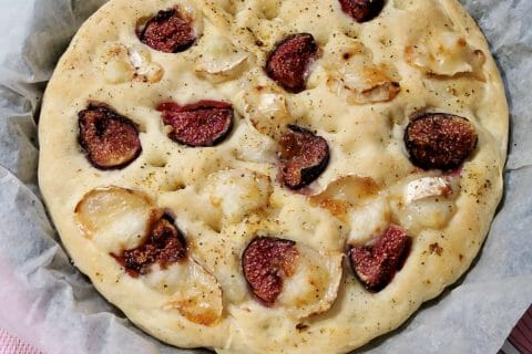 Cliquez pour zoomer ! Focaccia aux figues et gorgonzola Thermomix par Babelisa