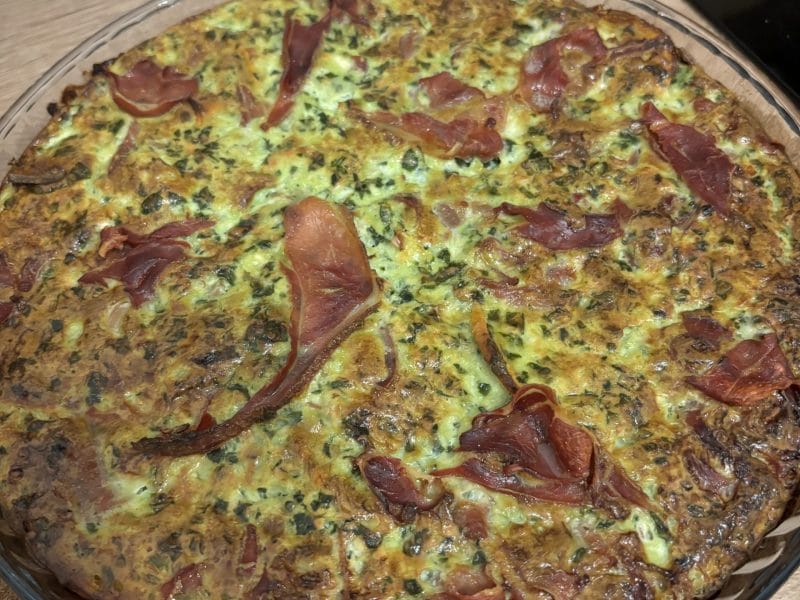Cliquez pour zoomer ! Quiche à la patate douce, feta et jambon cru Thermomix par laumeriau