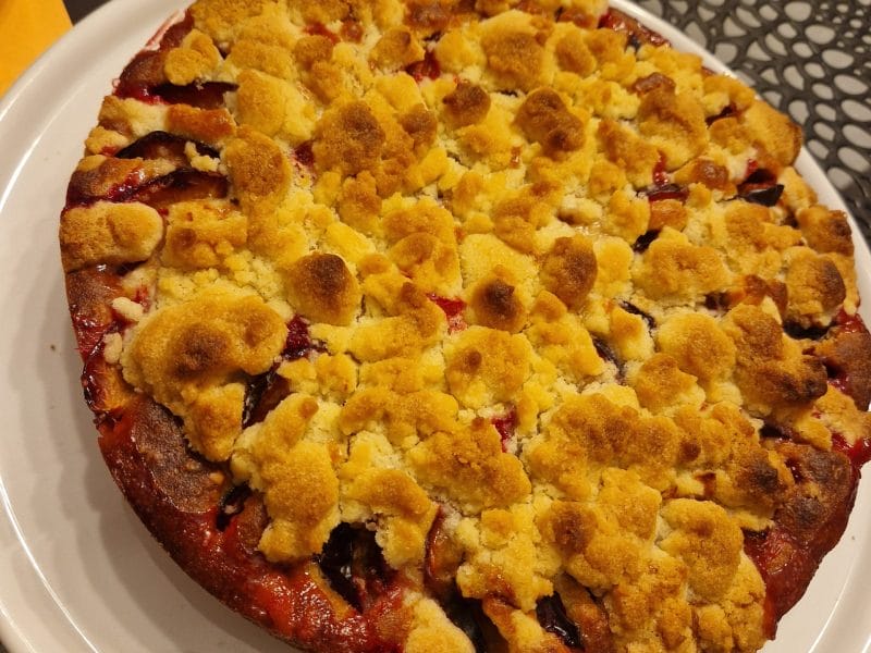 Cliquez pour zoomer ! Crumb cake aux prunes Thermomix par Manon_8