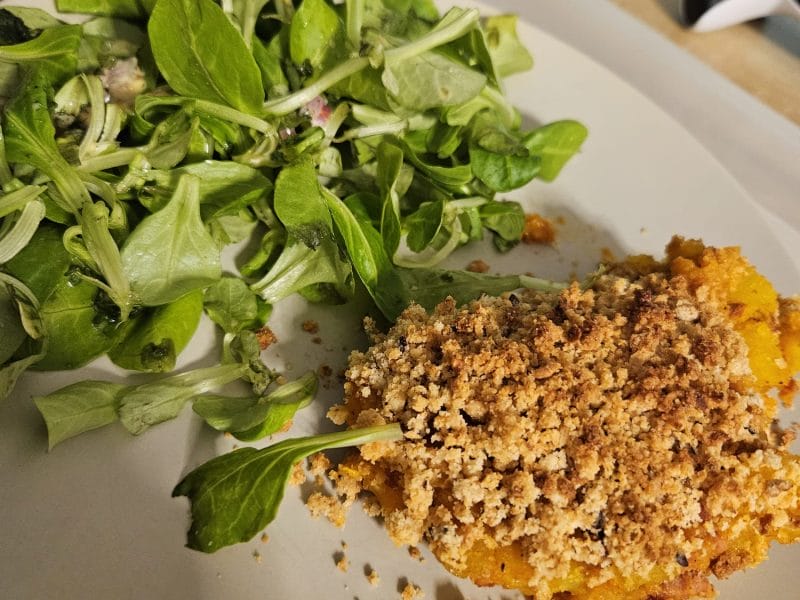Cliquez pour zoomer ! Crumble de butternut au chorizo Thermomix par Manon_8