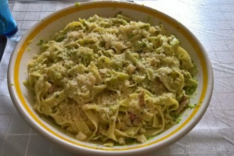 Pates Aux Courgettes Facon Carbonara Au Thermomix Cookomix