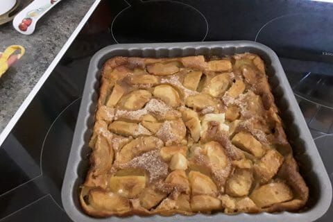 Cliquez pour zoomer ! Flognarde aux pommes (clafoutis aux pommes) au Thermomix