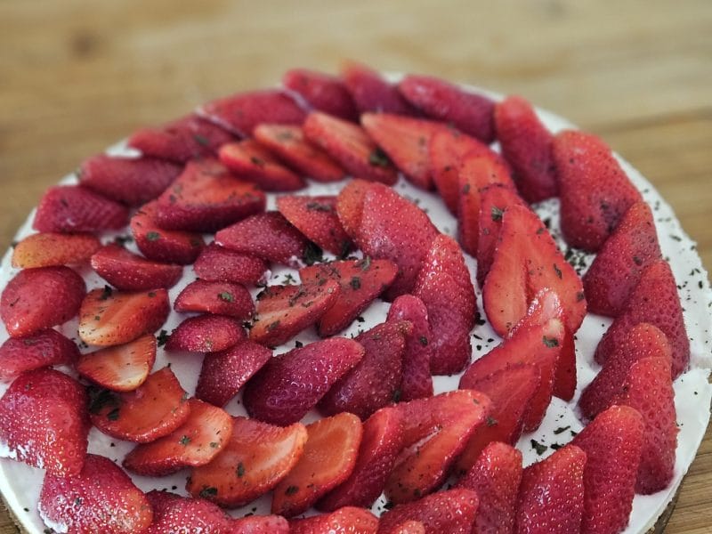 Cliquez pour zoomer ! Tarte aux fraises sans cuisson Thermomix par nejmlkh25