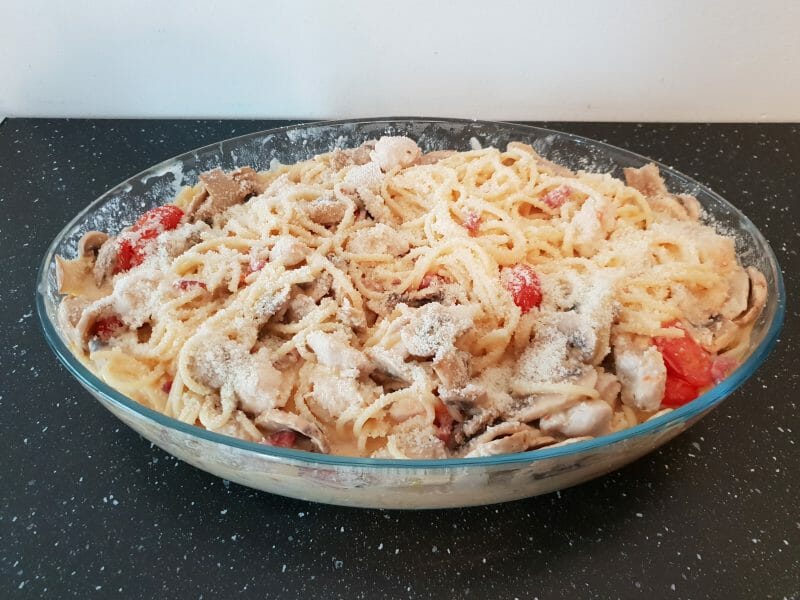 Cliquez pour zoomer ! Pennes au poulet, tomates et champignons Thermomix par As-sia
