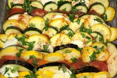 Cliquez pour zoomer ! Tian de légumes et mozarella Thermomix par chirine