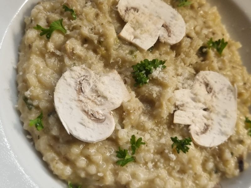Cliquez pour zoomer ! Risotto champignons et courgettes Thermomix par xia_1