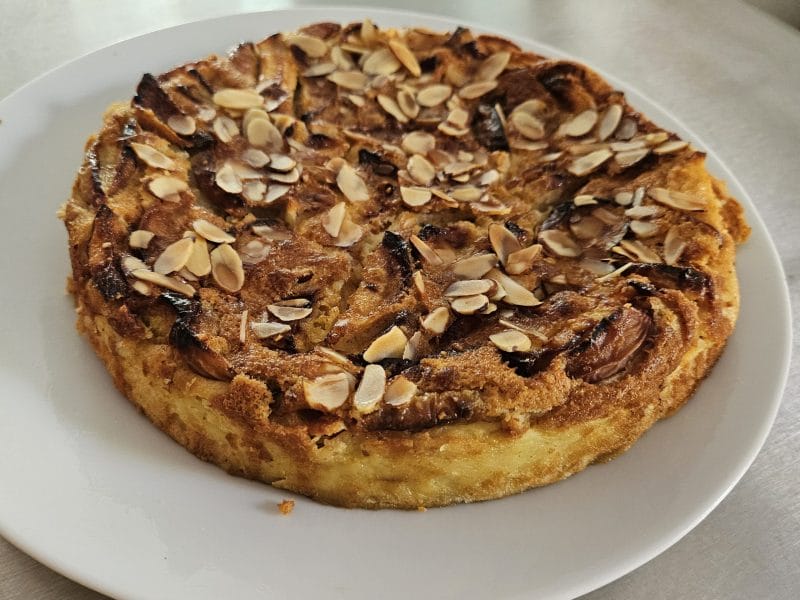 Cliquez pour zoomer ! Clafoutis aux pêches Thermomix par mary12775
