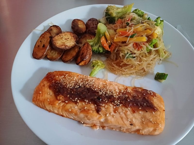 Cliquez pour zoomer ! Saumon laqué aux saveurs asiatiques Thermomix par mary12775