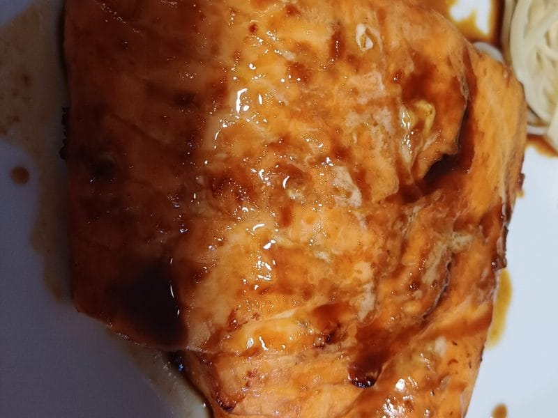 Cliquez pour zoomer ! Saumon teriyaki Thermomix par mary12775