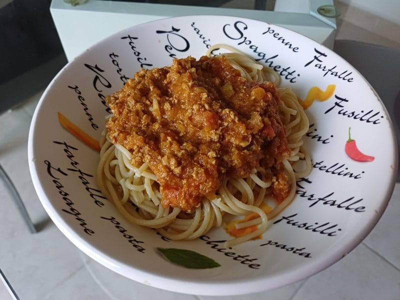 Cliquez pour zoomer ! Pâtes sauce bolognaise au potiron Thermomix par mary12775