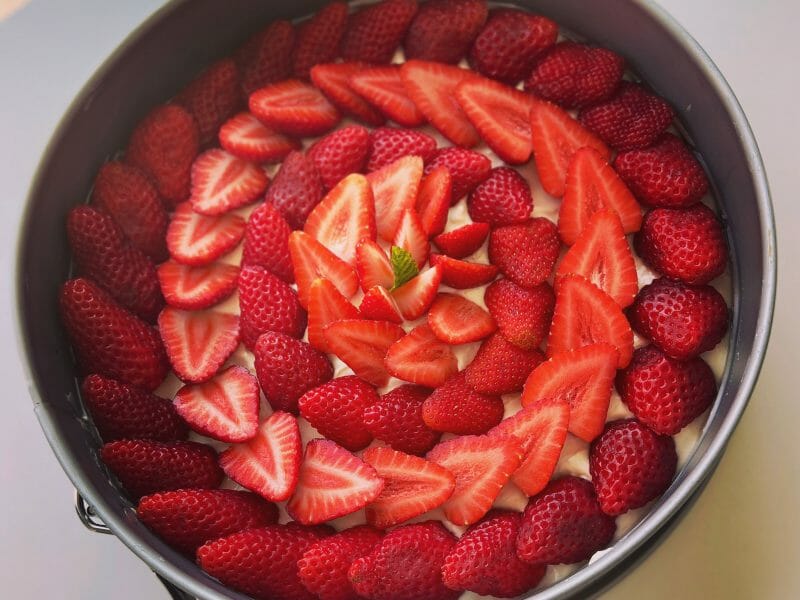 Cliquez pour zoomer ! Tarte aux fraises sans cuisson Thermomix par Melanie17220